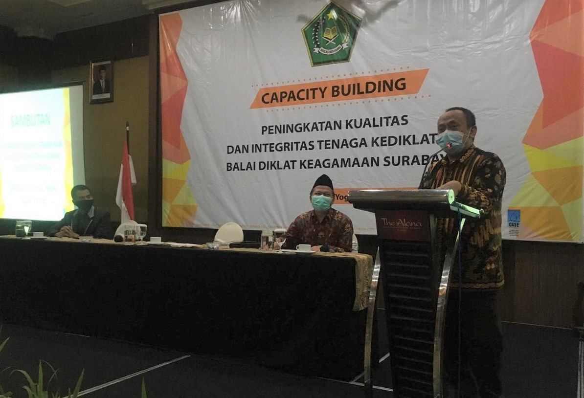 Sekretaris Balitbangdiklat Buka ICB BDK Surabaya di Hotel Alana Yogyakarta